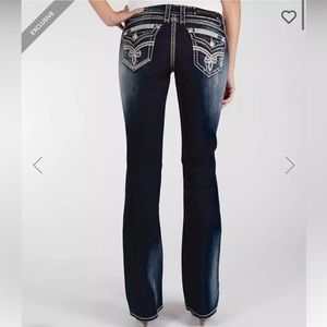 Gently Used Rock Revival (Buckle) Roza Easy Boot Women’s Jeans Waist Size 25x30